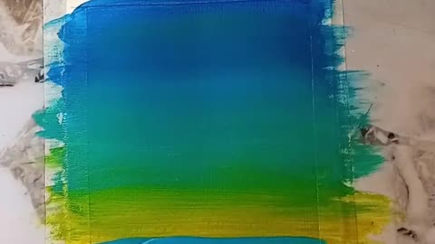 Painting Blue Beach Scene _ #shorts.mp4