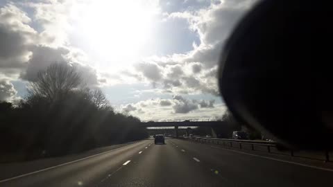 MOTORWAY Driving. SOUTH England.