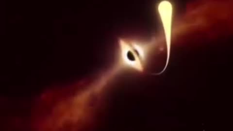 #Black Hole eating a star ⭐