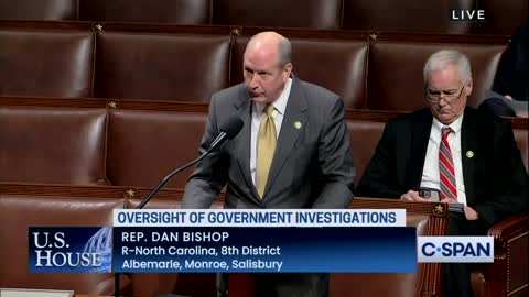 BREAKING: Rep. Dan Bishop puts the Deep State on notice