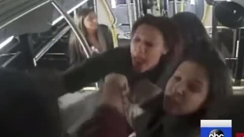 Pathetic racist black girls play the victim race card after assaulting their victims..