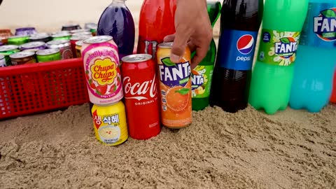 Big Underground Volcanic Eruption from Coca-Cola,Mtn Dew, Monster, Fanta, 7up, Mirinda and Mentos6