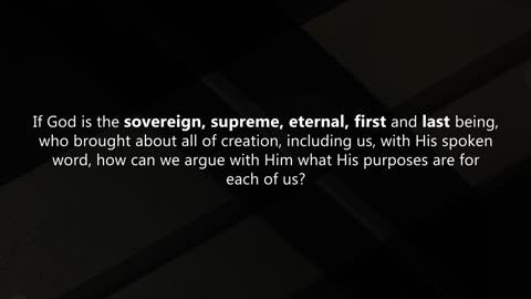 BoneFire Foundations Question 7--What are the decrees of God?