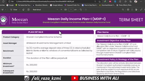 Meezan bank account details