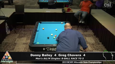 Donald Bailey vs Greg Chavera ▸ 2015 BCAPL Wisconsin State Championships