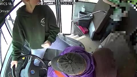 Heroic student stops school bus after driver passes out