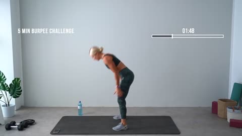 40 MIN Full Body HIIT - BURPEE Challenge - no equipment, no repeat