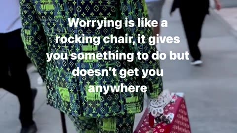 Why Worrying Is Like A Rocking Chair Legend Already Made / Black Willy Wonka