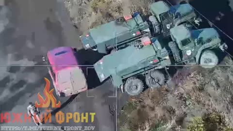 Destruction of a Ukrainian fuel tanker.