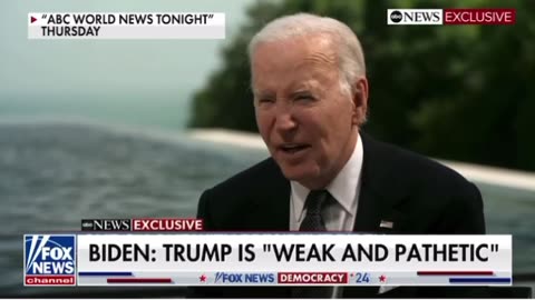 Biden: Trump is weak and pathetic