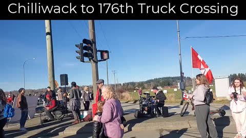 Freedom Convoy 176th Boarder Crossing Canada Feb 12 2022