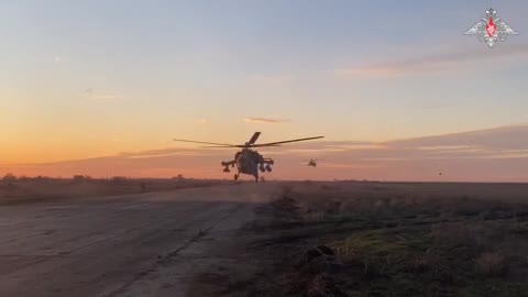 Russian military showed footage of Ka-52 and Mi-28 attack helicopters in Donbass