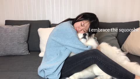 Hugging my dog for too long [FUNNY REACTION] 😂