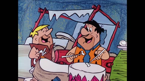 The Flintstones meet the Swedish visitors