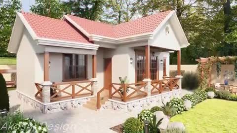 House Design- Three Bedrooms- (Free Floor Plan)