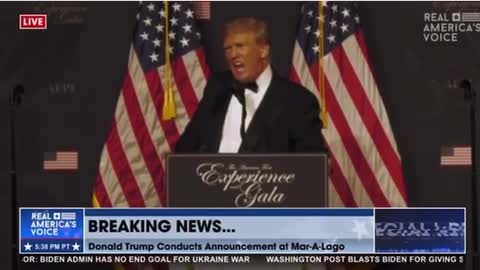 Donald Trumps Speech at Mar A Lago Until EVERY Network Cut Him Off! November 18, 2022