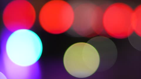 Circles of light with bokeh effect