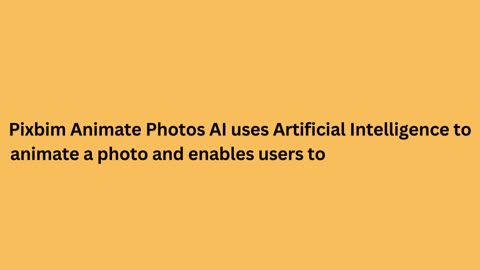 AI photo animator