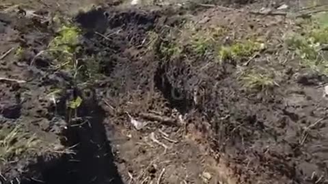 Bakhmut direction. Ukrainian soldier gets wounded during the battle.