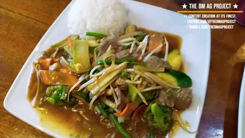 #Shorts Vietnamese Style Cuisine: Freshly cooked 🥩Beef Chop Suey with 🥗Vegetables and 🍚Jasmine Rice