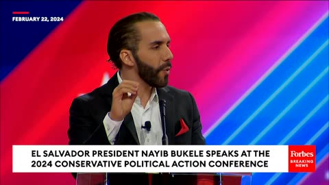 JUST IN El Salvador President Nayib Bukele Warns Of 'Dark Forces' In Anti-Crime Speech At CPAC