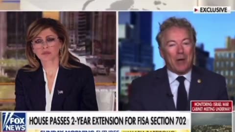 Sen. Rand Paul SLAMS Mike Johnson over FISA vote & Spending Package