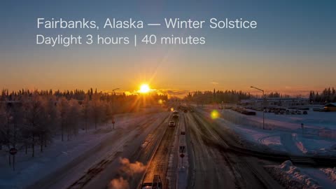 Alaska Winter Solstice Timelapse