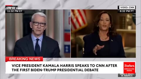 VIRAL INTERVIEW: Kamala Harris Has Tense Post-Debate Interview With CNN's Anderson Cooper