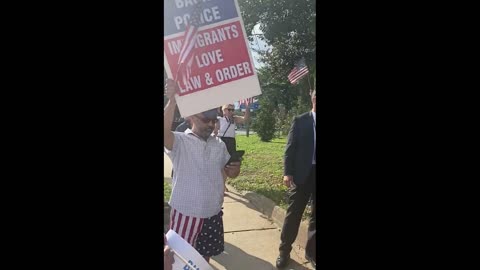 Bill Barr Pulls Over To Greet People At Back the Blue Event