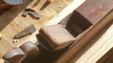 Joiners plane with W. Butcher irons.