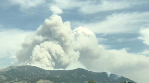 Time Lapse Footage of Bridger Foothills Fire