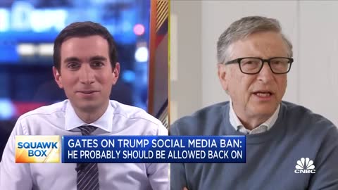 Bill Gates - Trump be ALLOWED back on social media