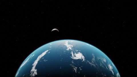 Moon and Earth