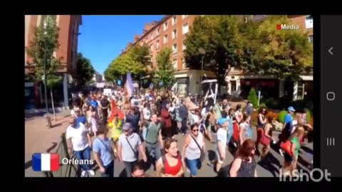 France - Pass Sanitaire? NON! EPIC Compilation protests Part 1 [August 14, 2021] #ArrestBillGates