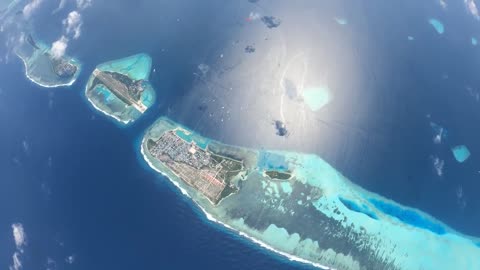 Wingsuit Flying over the Maldives Islands-3