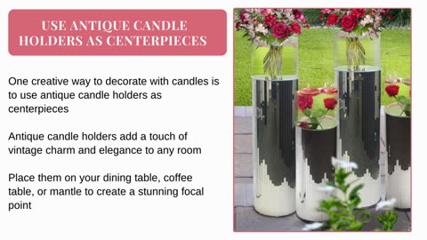 5 Creative Ways to Decorate with Candles in Your Home