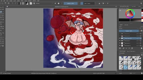 Embodiment of Scarlet Devil painting 2