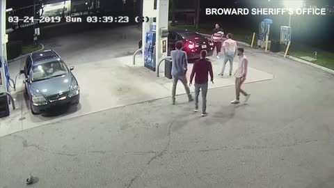 Surveillance video: Florida armed robbery foiled by spring breakers