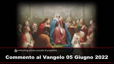 VANGELO DEL GIORNO DI PENTECOSTE DOMENICA 05 GIUGNO 2022 Gesù disse:Lo Spirito Santo vi insegnerà ogni cosa e vi ricorderà tutto ciò che io vi ho detto». Dal Vangelo secondo Giovanni Gv 14,15-16.23-26 Parola di Dio