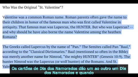 O DIA DE VALENTIM É UM FERIADO PAGÃO CHAMADO LUPERCALIA