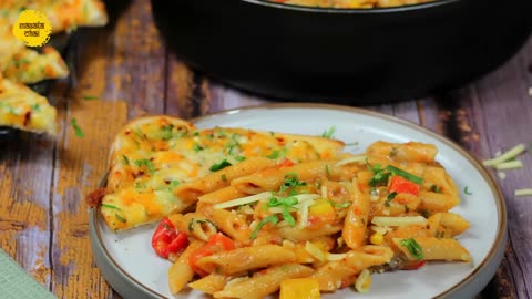 One-Pot Cheesy Masala Pasta | Indian Pasta Recipe | Chef Girish Joshi