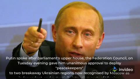 In the midst of the Ukraine crisis, Putin declares that Russia's interests are "non-negotiable."