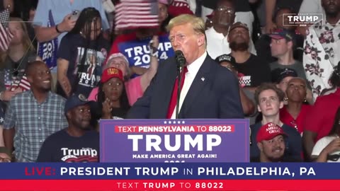 President Trump in Philadelphia, PA