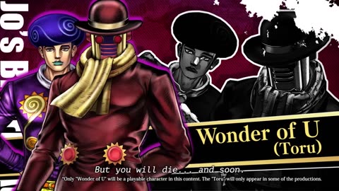 JoJo's Bizarre Adventure_ All-Star Battle R - Official Wonder of U Reveal Trailer