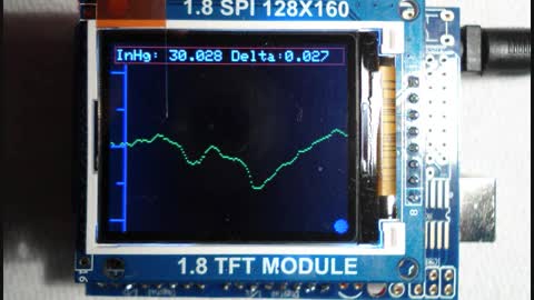 Arduino graphing barometer DIY