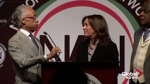 Cackling Kamala Tells Race-Baiter Al Sharpton She Will Sign Reparations Into Law