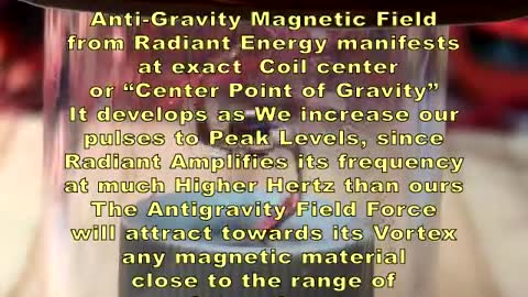 Antigravity of radiant energy