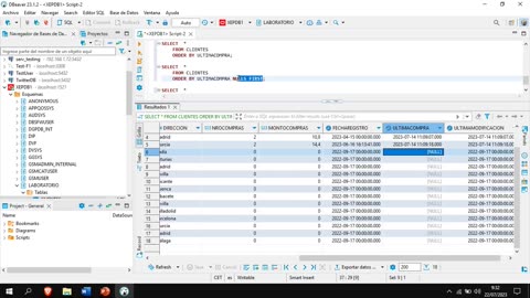 Oracle y el lenguaje PL/SQL parte 11. Consulta de datos ordenadas