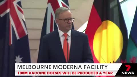 Moderna plans to build a warehouse in Melbourne, Austrailia to produce 100 million vaccines a year