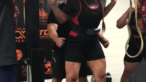 Carrie Squatting 320 lbs in RPS Powerlifting Meet